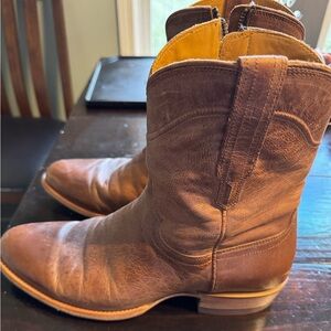Tecovas The Dean Brown Leather Western Pull-On Boots